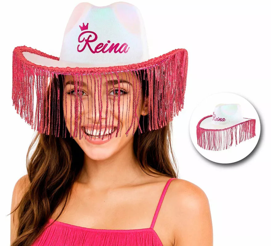 Translation missing: en.Sombrero Vaquero con Flecos 'Reina'
