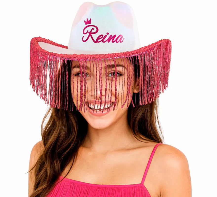Sombrero Vaquero con Flecos 'Reina'