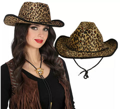 Leopard Cowboy Hat for Adults