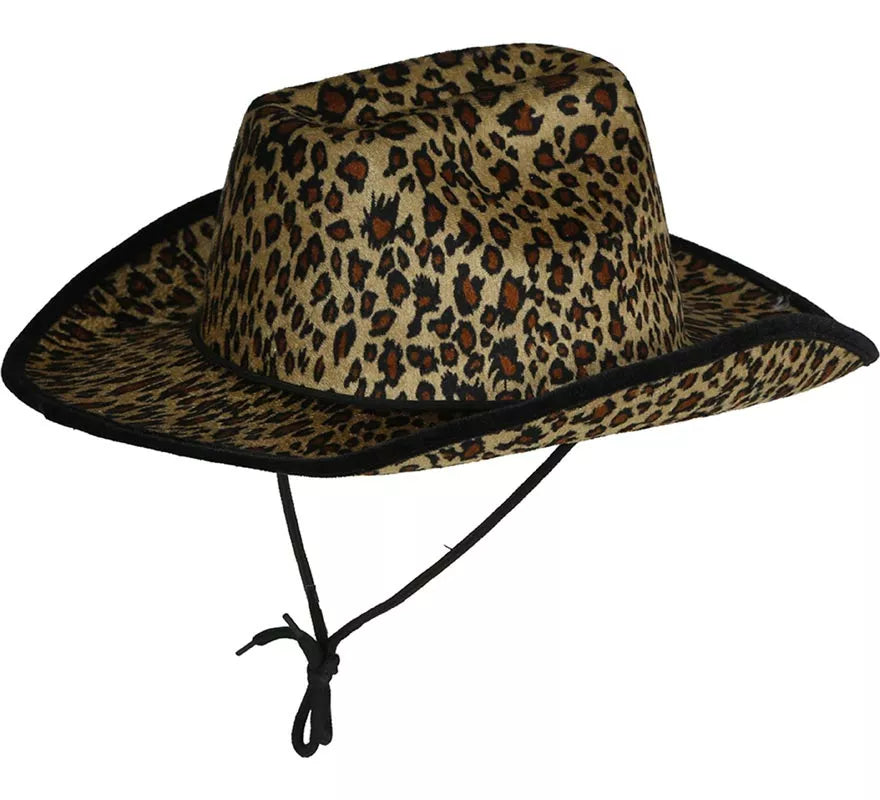 Sombrero Vaquero Leopardo adultos