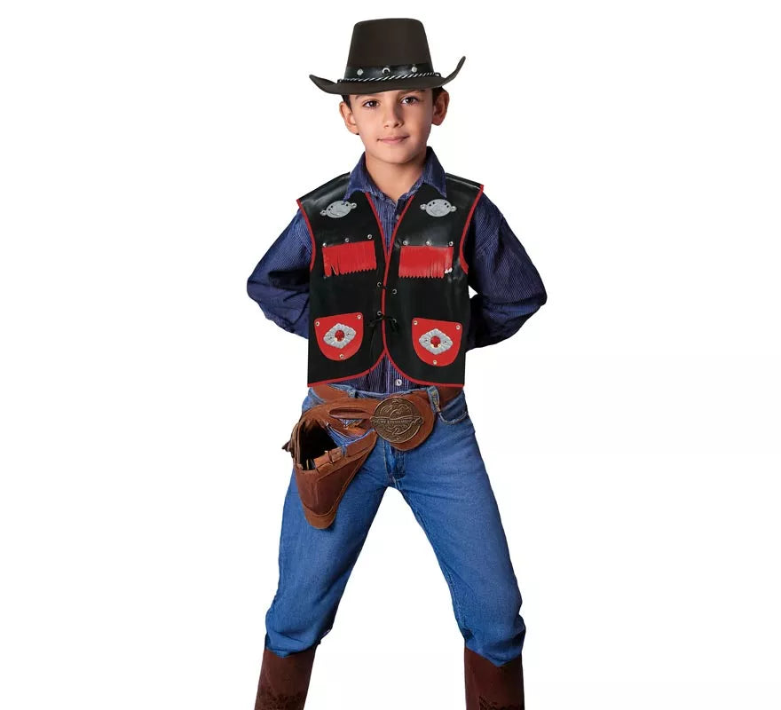 Sombrero Vaquero marrón Fieltro infantil