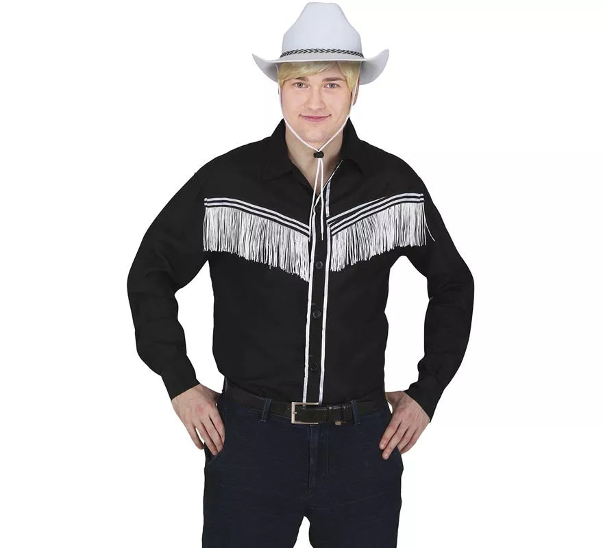 Sombrero Vaquero o Cowboy de fieltro blanco