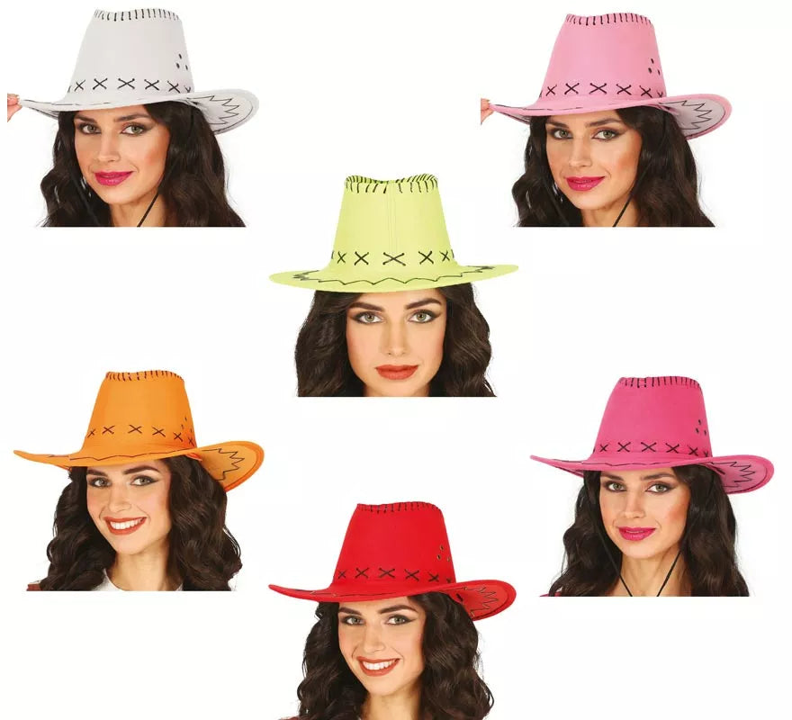 Translation missing: en.Sombrero Vaquero Similpiel en varios colores adulto