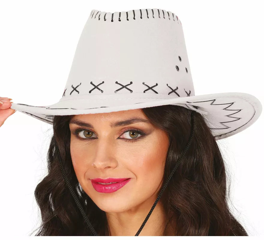 Sombrero Vaquero Similpiel en varios colores adulto
