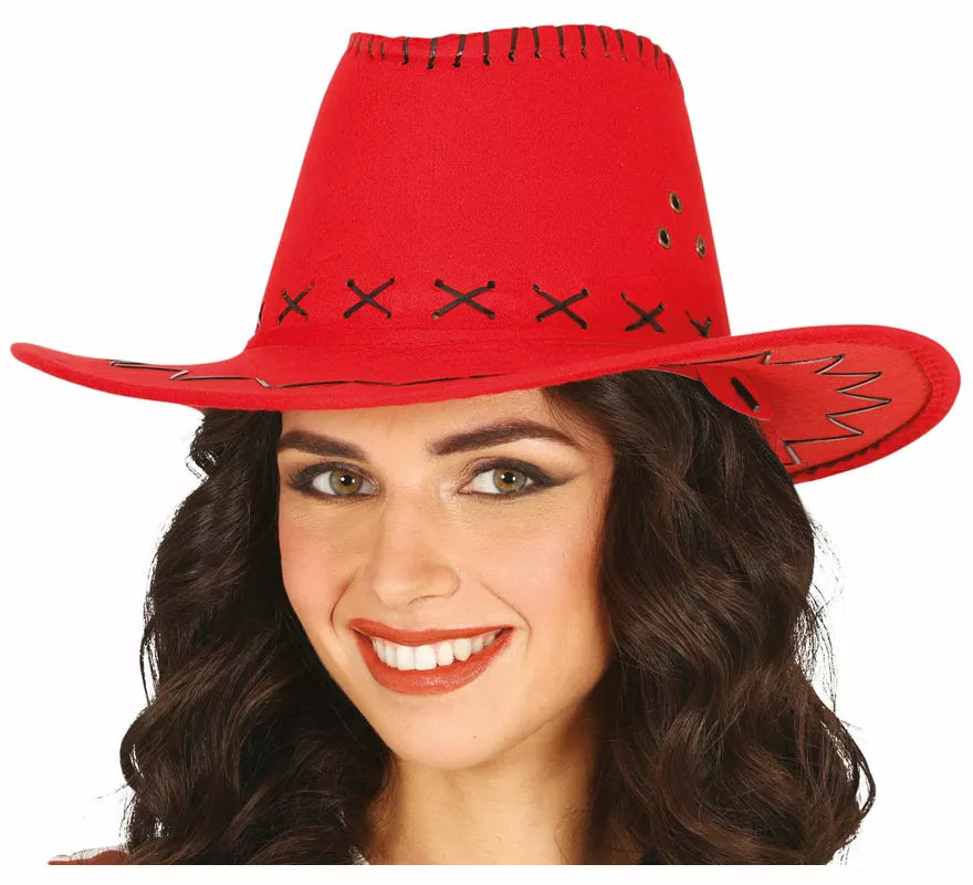 Sombrero Vaquero Similpiel en varios colores adulto