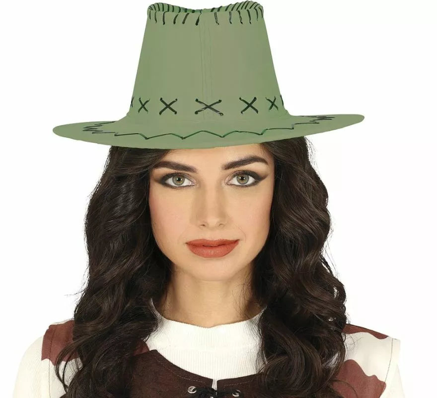 Sombrero Vaquero Similpiel en varios colores adulto