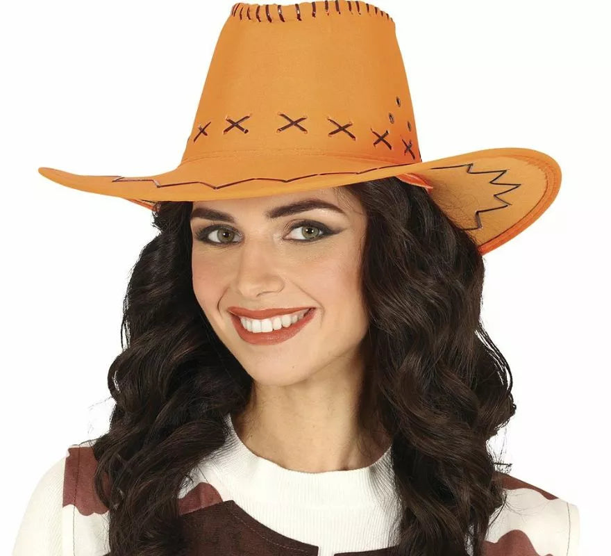 Sombrero Vaquero Similpiel en varios colores adulto