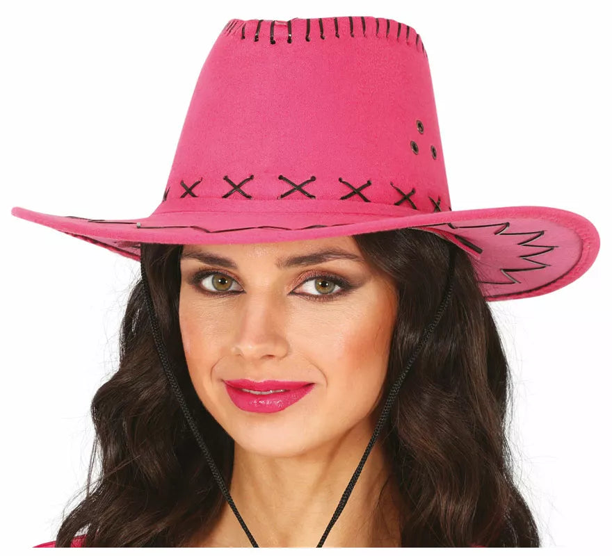 Sombrero Vaquero Similpiel en varios colores adulto