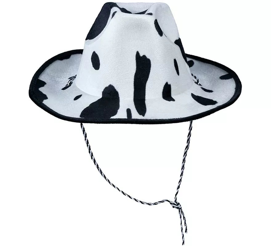 Sombrero vaquero terciopelo estampado Vaca