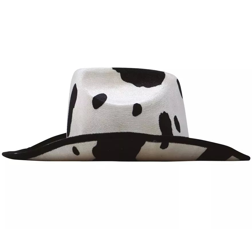 Sombrero vaquero terciopelo estampado Vaca