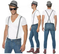 Sombrero y Tirantes Ska Cuadros Blancos y Negros