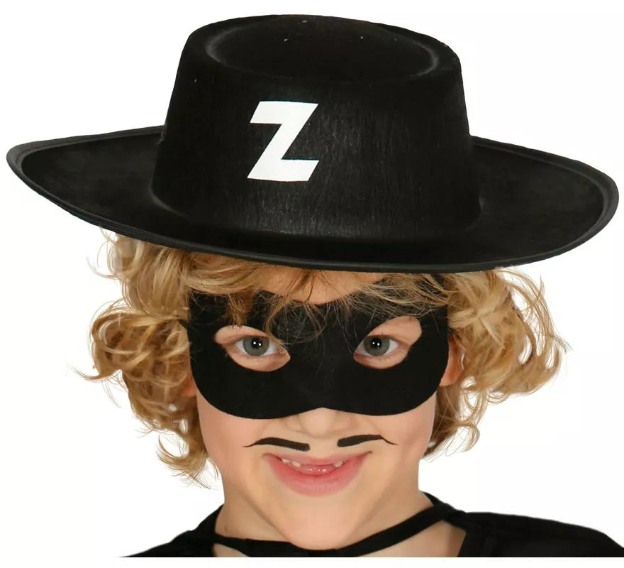 Sombrero Zorro fieltro infantil