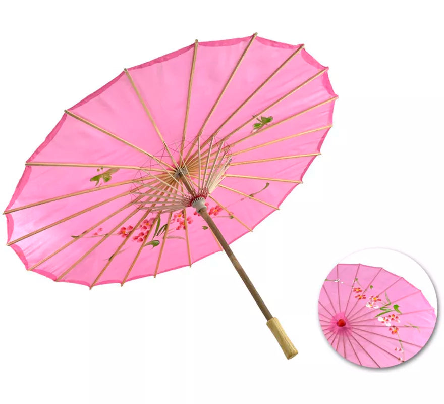 Sombrilla China de Flores de 85x52 cm en varios colores