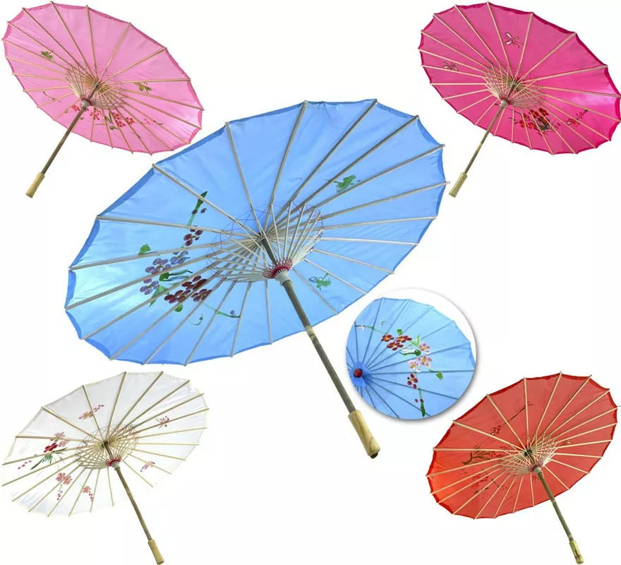 Translation missing: en.Sombrilla China de Flores de 85x52 cm en varios colores