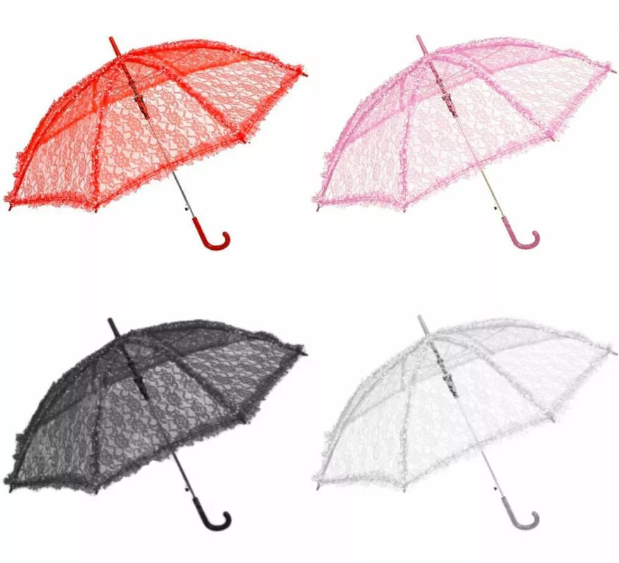 Sombrilla de Encaje de 90 cm de diámetro en varios colores