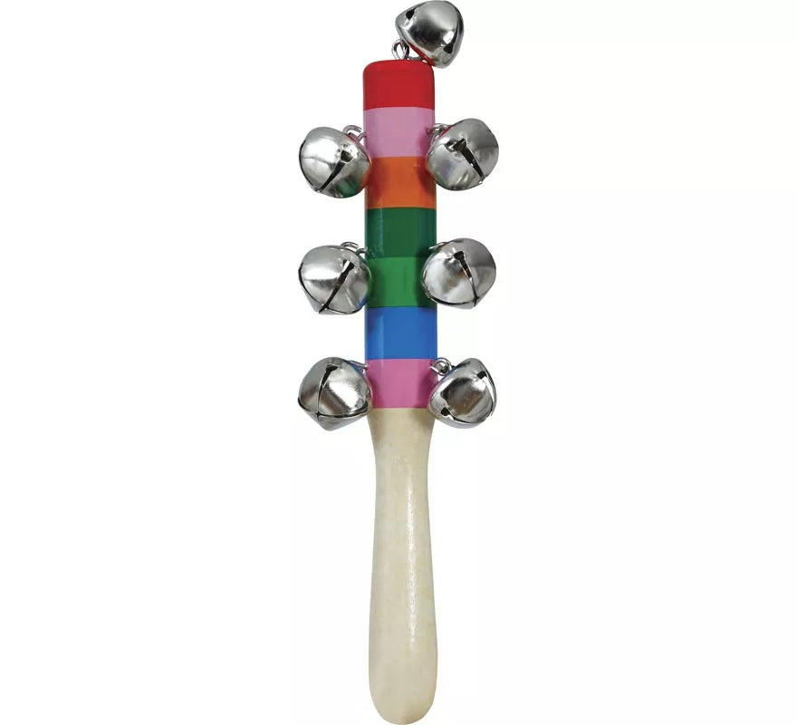 Sonajero Cascabeles de Madera de 20 cm