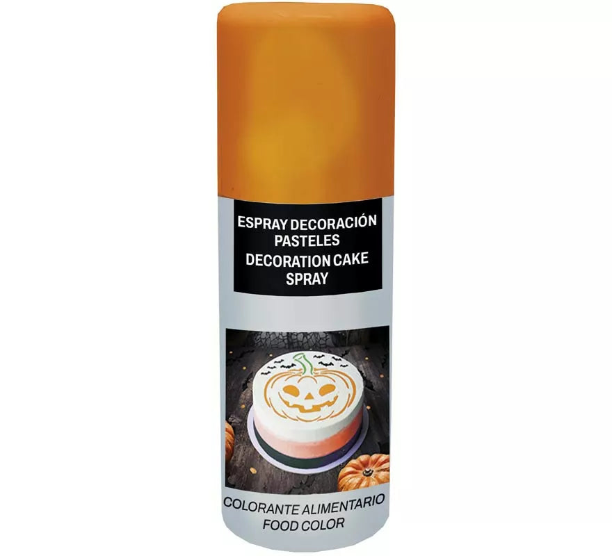 Spray Decoración Pasteles naranja 100 ml
