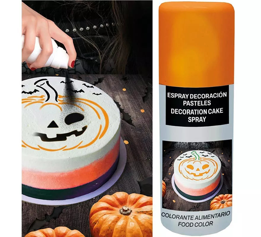 Spray Decoración Pasteles naranja 100 ml