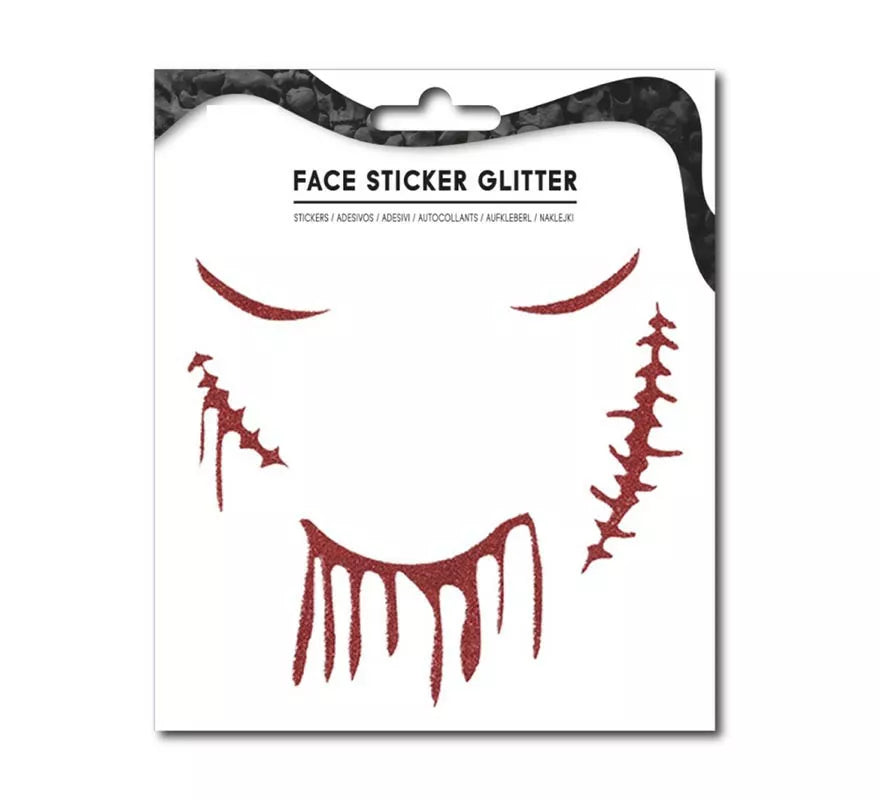 Translation missing: en.Sticker Facial de Heridas halloween brillante