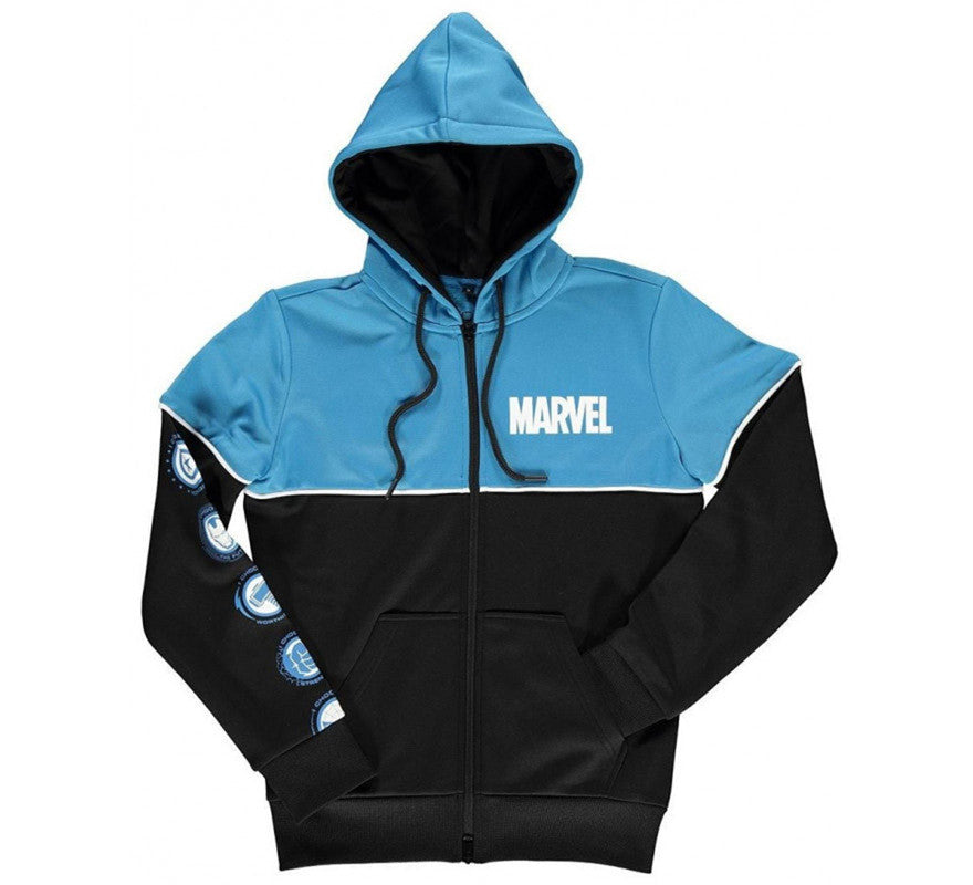 Translation missing: en.Sudadera chica Logo Marvel color azul