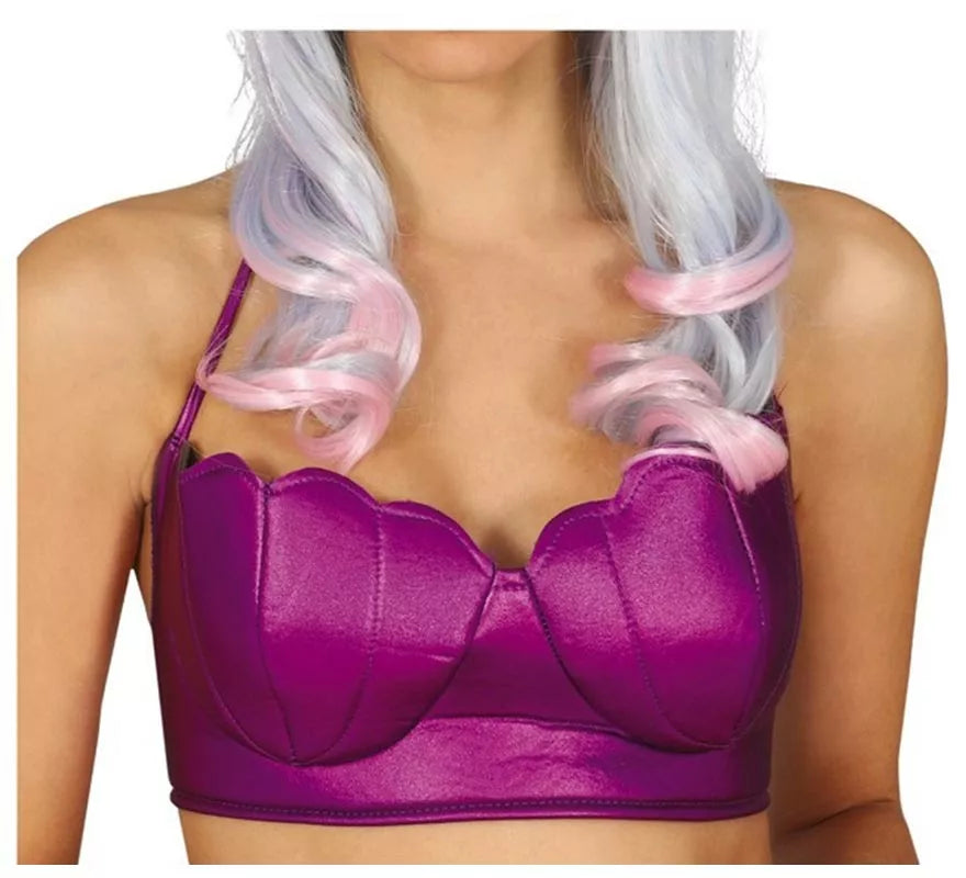 Sujetador de Sirena Morado