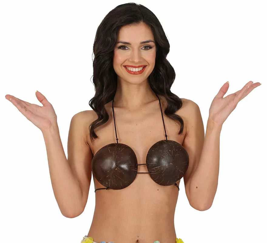 Sujetadores de Cocos Tropicales adulto