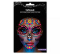 Tatuaje Catrina rosa fluorescente
