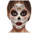 Tatuaje de Catrina Facial de 30x14 cm