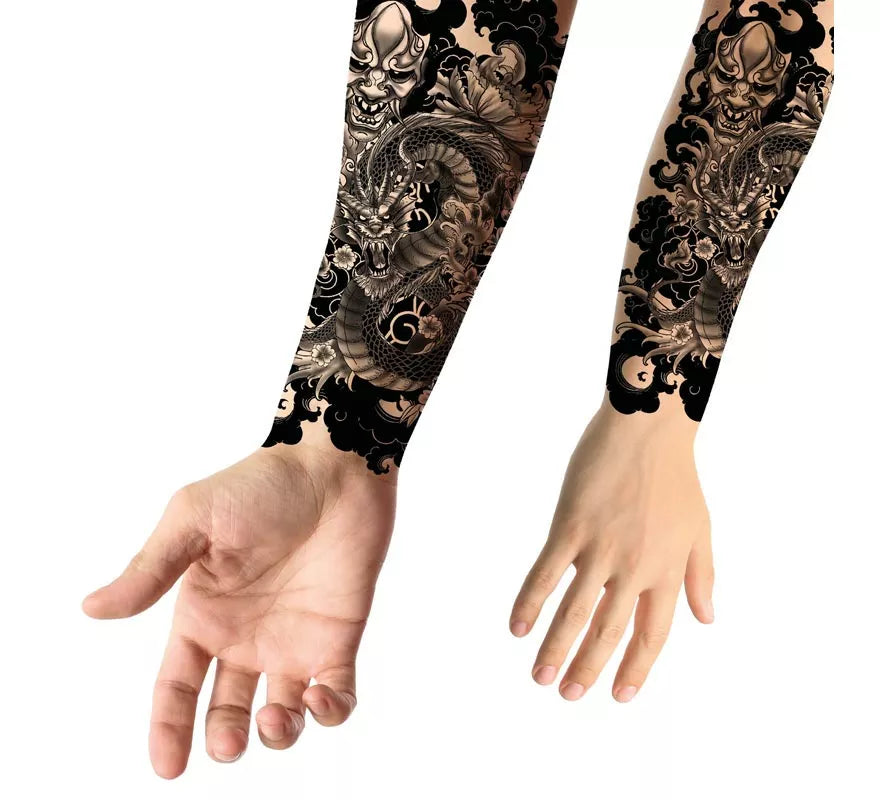 Tatuaje de Dragón y Demonio