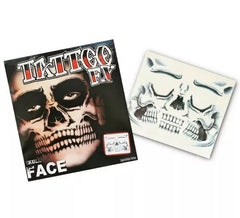 Halloween Skeleton Face Tattoo Fx
