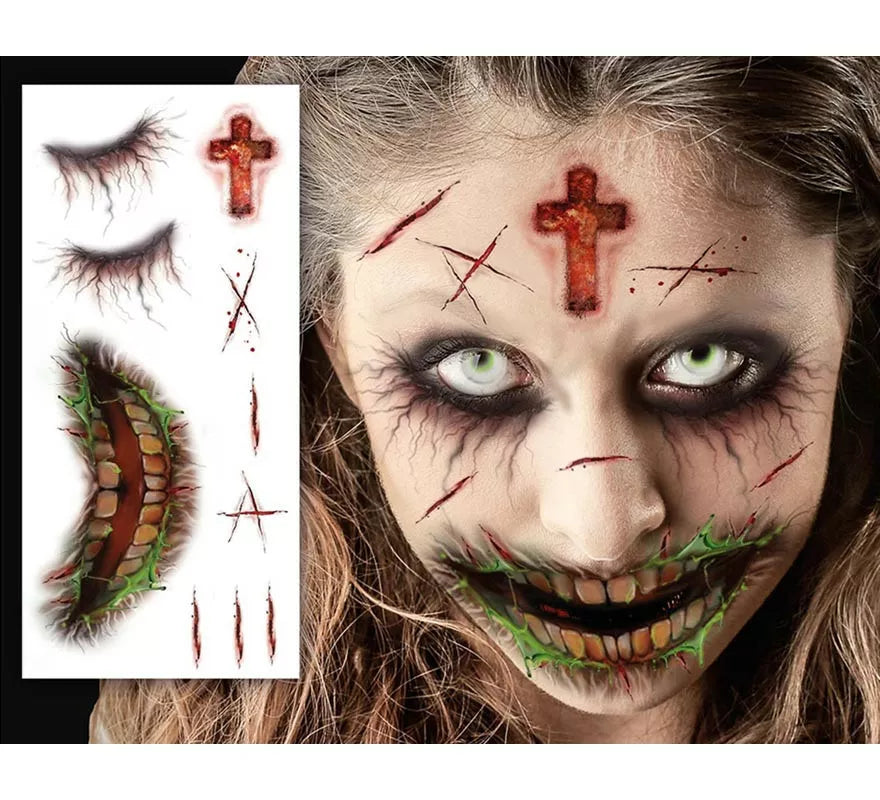 Translation missing: en.Tatuaje Facial Zombie