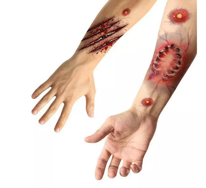 Tatuajes Adhesivos de Heridas Mordisco