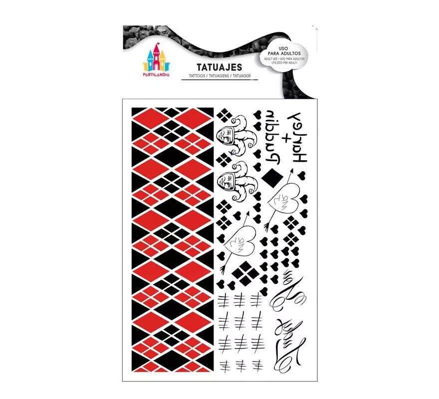 Translation missing: en.Tatuajes de Arlequín rojo y negro