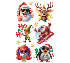 Christmas tattoos assorted models