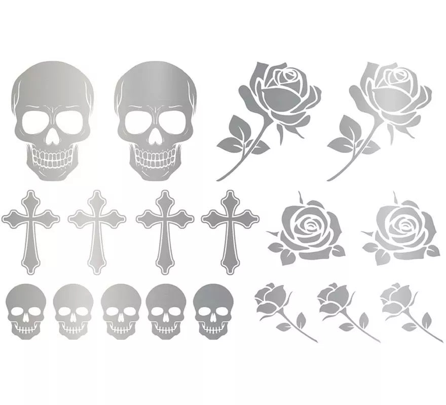 Tatuajes Góticos en plateado