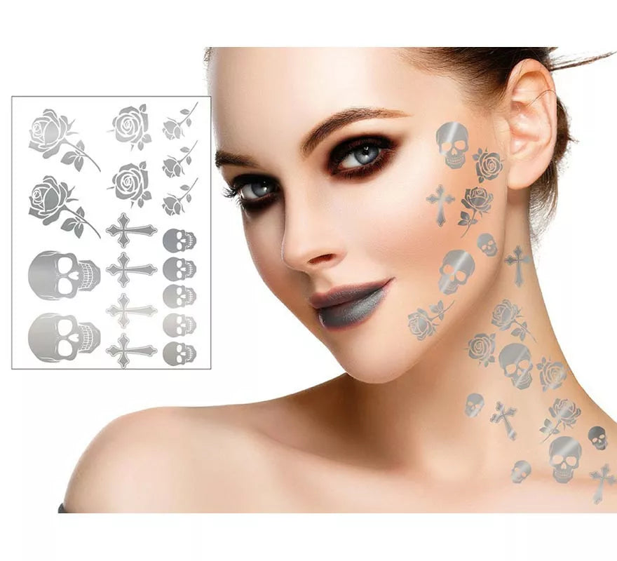 Tatuajes Góticos en plateado
