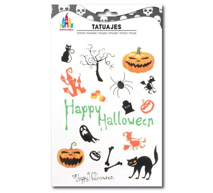 Translation missing: en.Tatuajes Happy Halloween en modelos surtidos