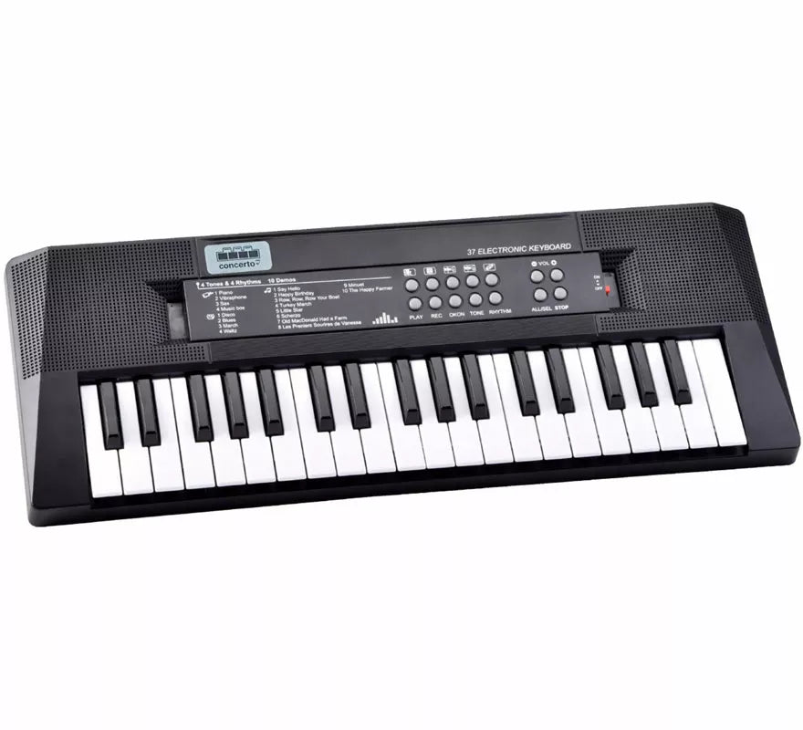 Translation missing: en.Teclado Electrónico 37 Teclas negro con Micrófono