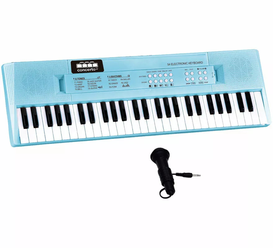 Translation missing: en.Teclado Electrónico azul de 54 Teclas