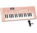 Teclado Electrónico de 37 Teclas rosa, con Micrófono USB