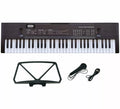 Teclado Electrónico de 61 Teclas con Micrófono, USB