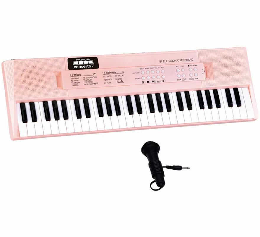 Translation missing: en.Teclado Electrónico rosa de 54 Teclas