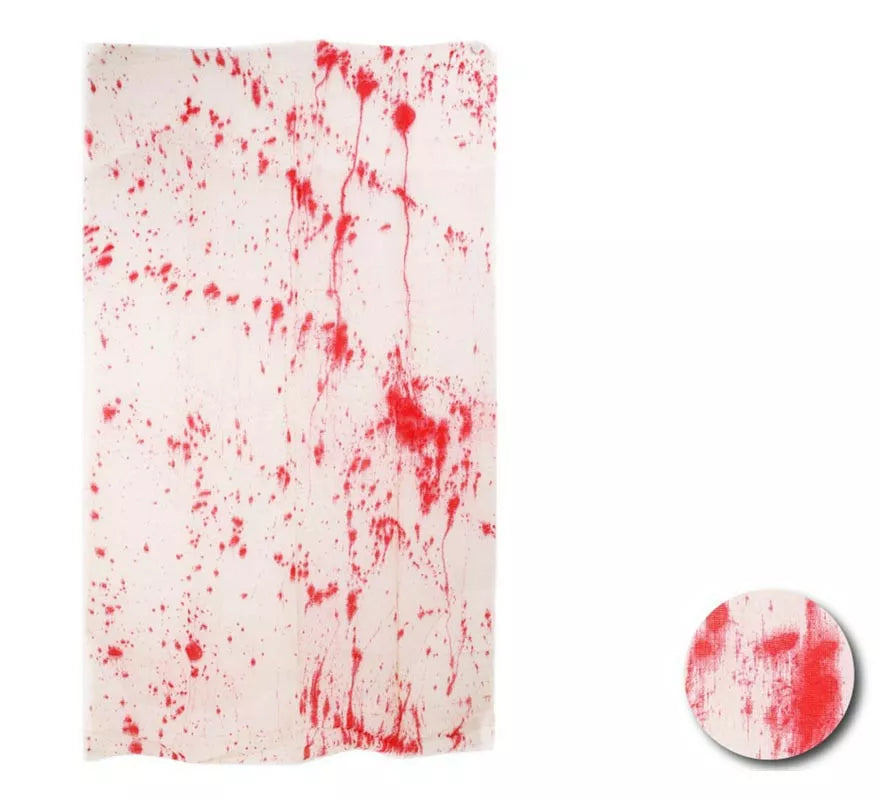 Translation missing: en.Tela blanca con Sangre falsa decorativa de 1x1,65 m