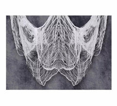 Decorative White Fabric of 200X500 cm