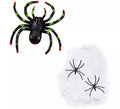 Telaraña Blanca con Arañas