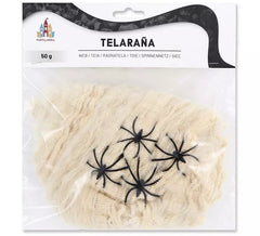 50g Aged White Spider Web