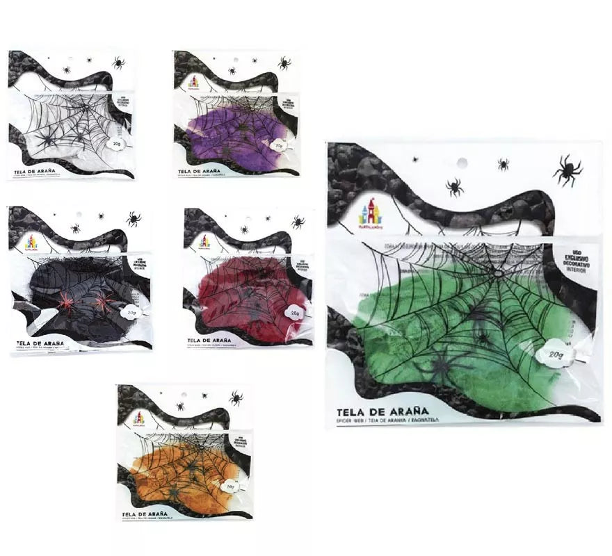 Translation missing: en.Telaraña con arañas de 20 g en varios colores