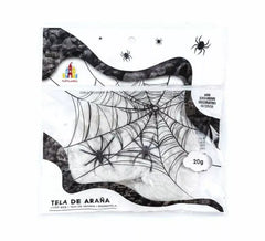 Cobweb with 20 g spiders in various colors