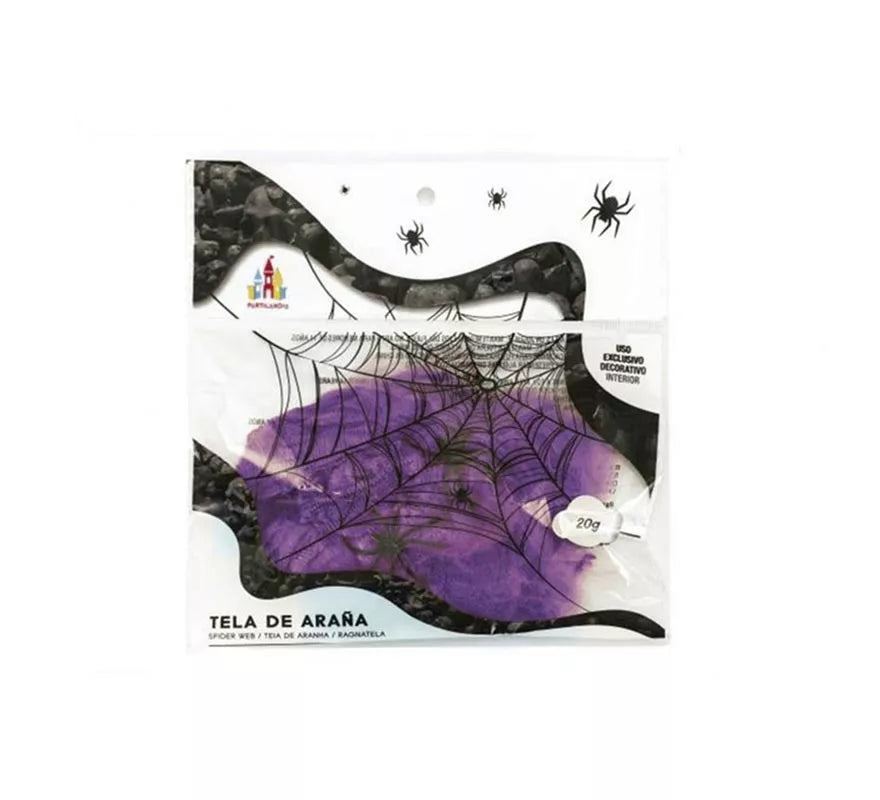 Telaraña con arañas de 20 g en varios colores