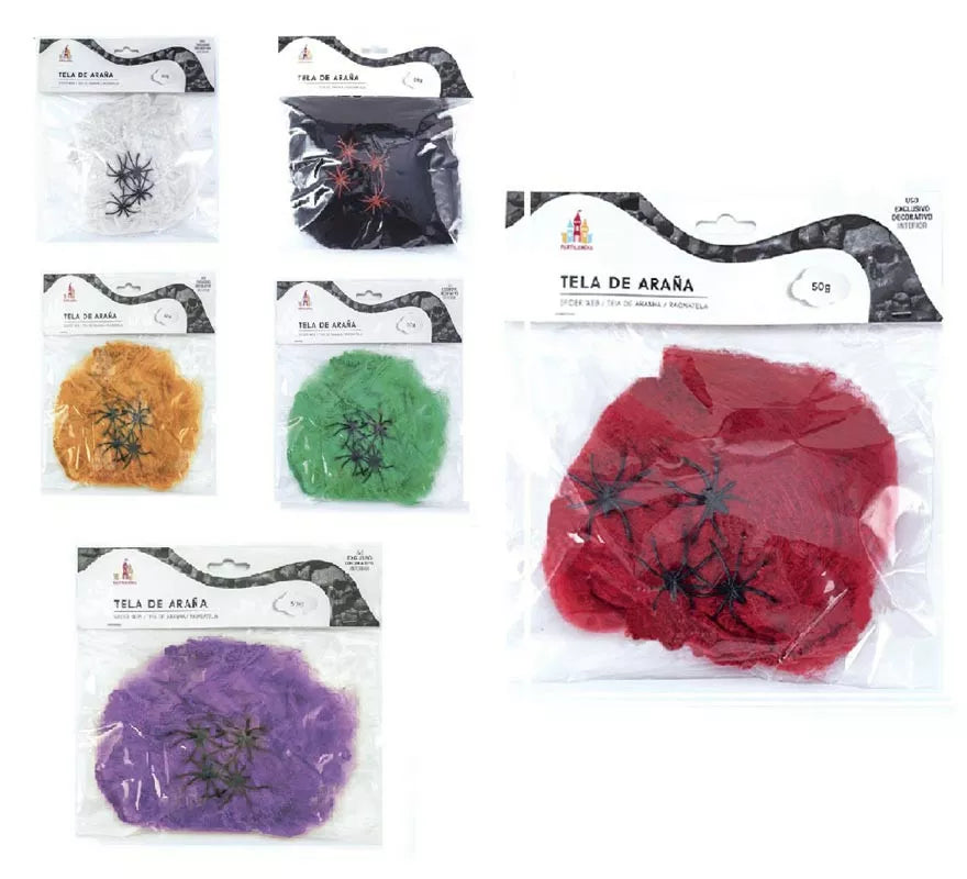 Translation missing: en.Telaraña con arañas de 50 g en varios colores